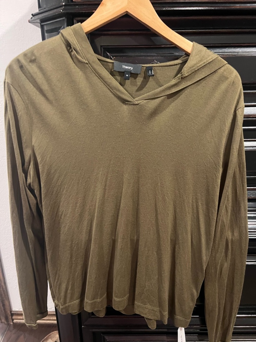 Theory Military Olive Pullover